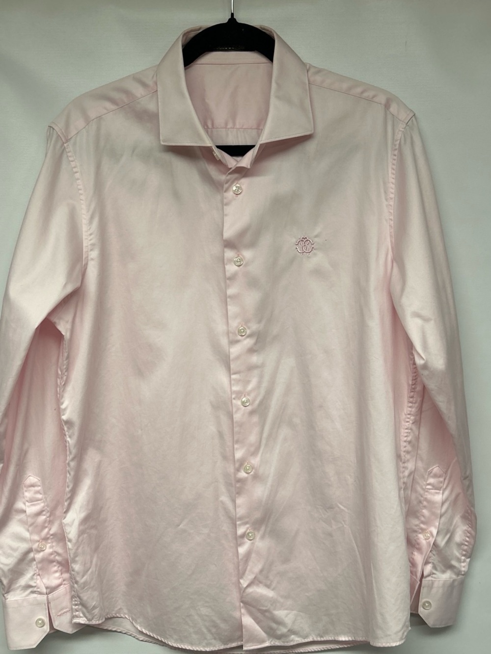 Roberto Cavalli Light Pink Men's Dress Shirt